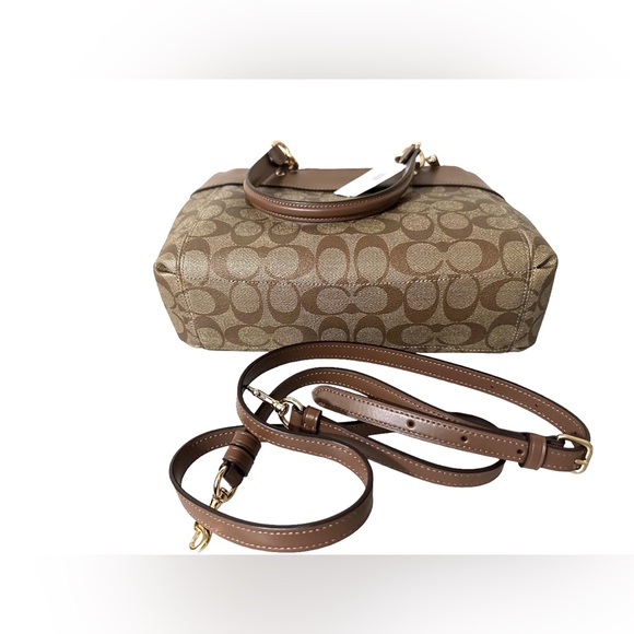 COACH Mini Brooke Carryall in Singnature Canvas - Picture 6 of 7